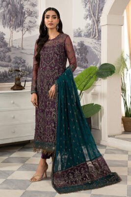 Zarif Afsanah ZAF 05 JHOOM Luxury Embroidered Net 3Pc Collection 2024