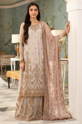 Zarif Afsanah ZAF 03 NEELAM Luxury Embroidered Net 3Pc Collection 2024