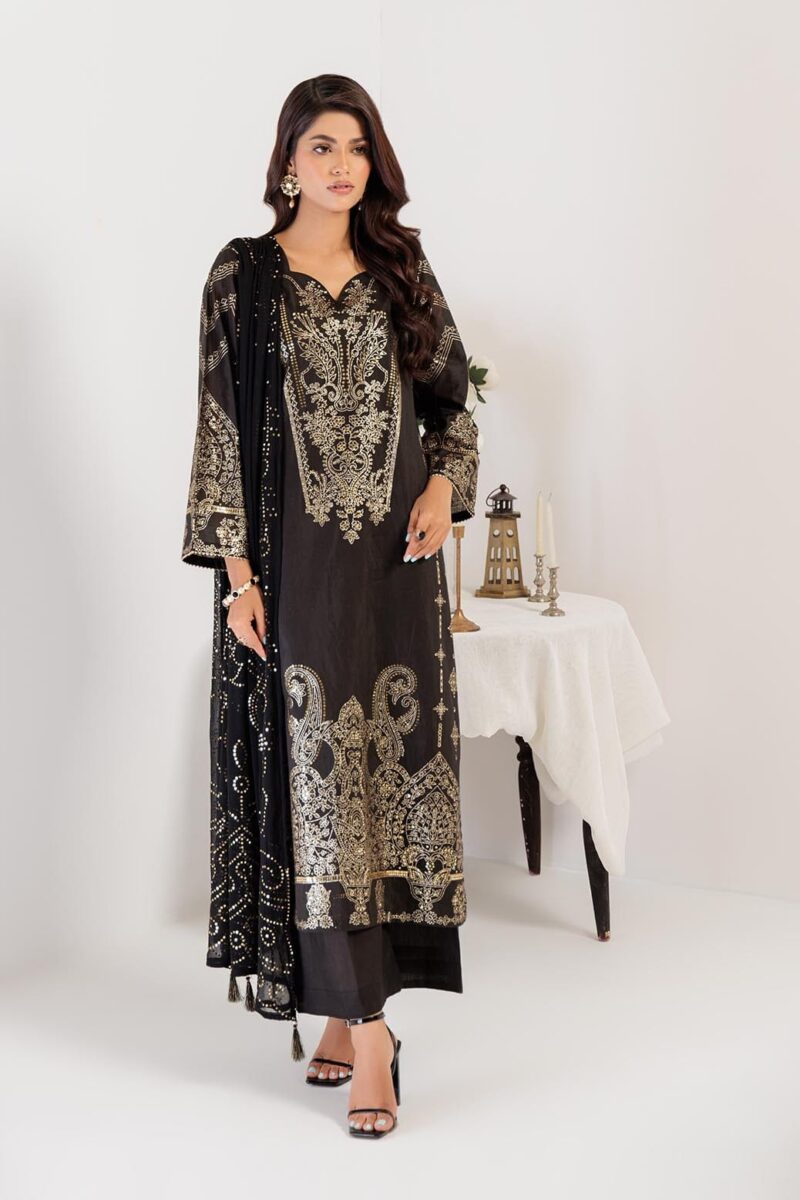 Bonanza Satrangi Black Viscose 3 Piece Bs5243p02 Festive Pret 2024