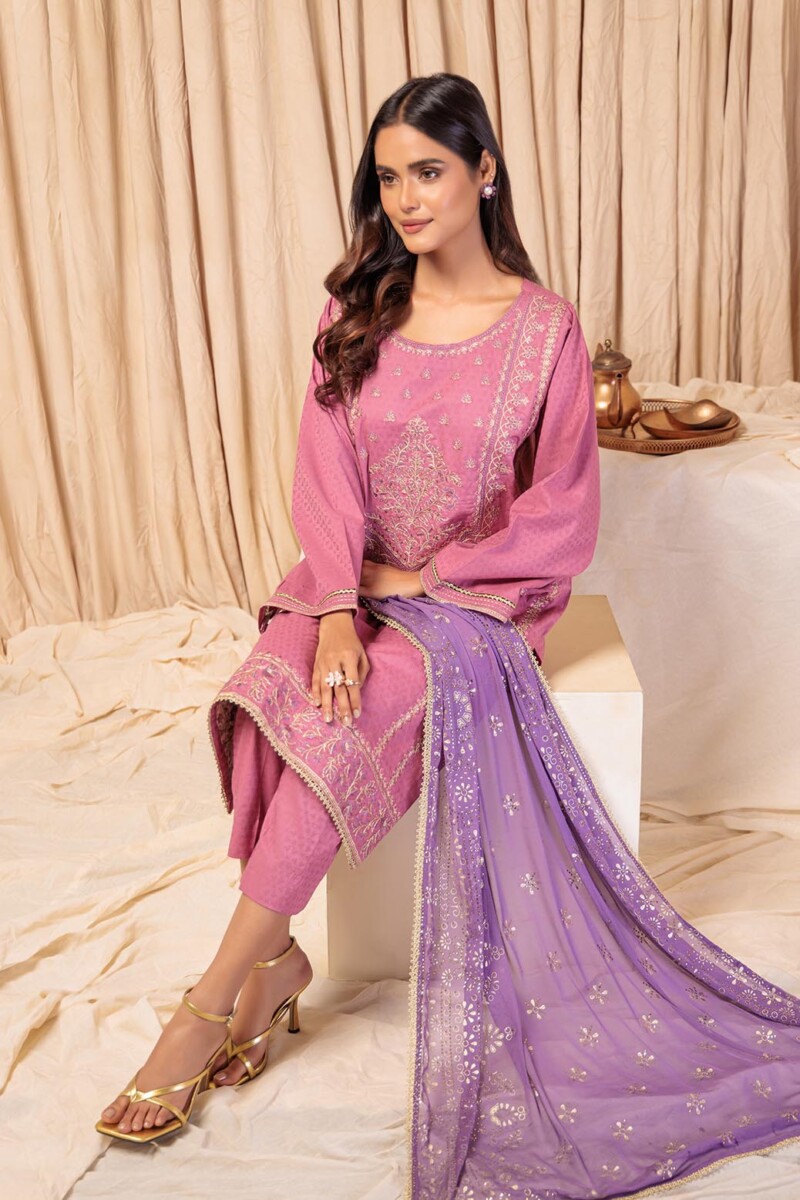 product Bonanza Satrangi L Purple Jacquard 3 Piece Ss5243p32 Festive Pret 2024