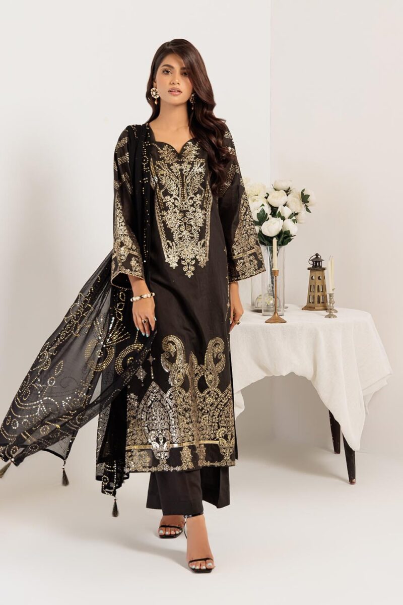 Bonanza Satrangi Black Viscose 3 Piece Bs5243p02 Festive Pret 2024