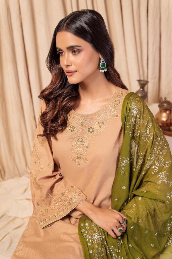 Bonanza Satrangi Beige Jacquard 3 Piece Ss5243P28 Festive Pret 2024