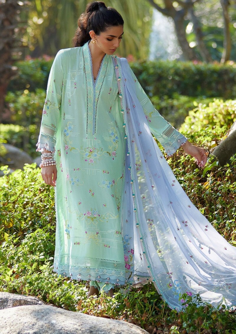 product Farah Talib Aziz Suay Misora Mint Green Fta-11 Lawn Collection 24