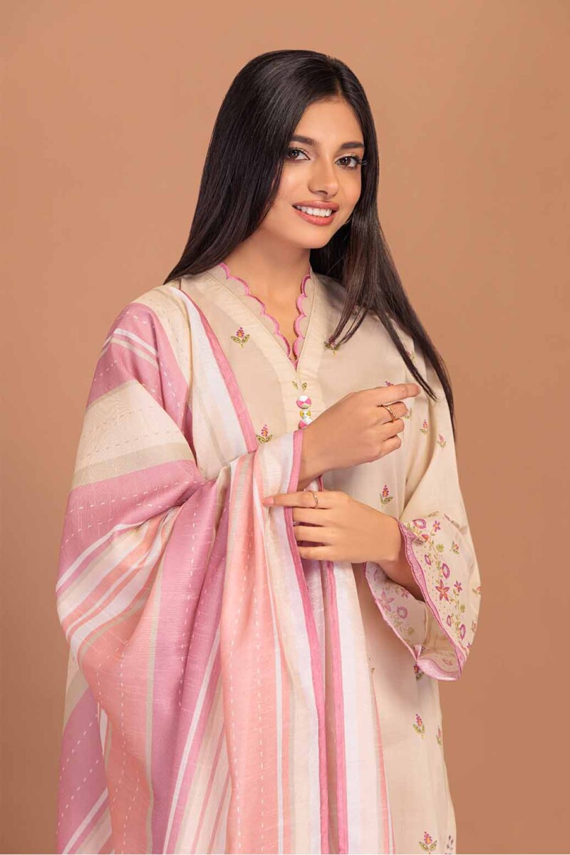 product Bonanza Satrangi Pearl Blush 3 Pc 1s24p3p588 Summer Collection 24