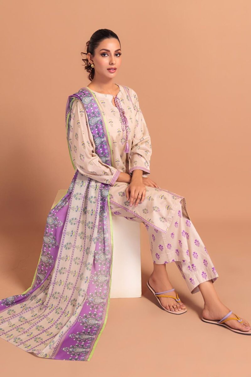 Bonanza Satrangi Boho Blossom 3 Pc 2s24p3p537 Summer Collection 24