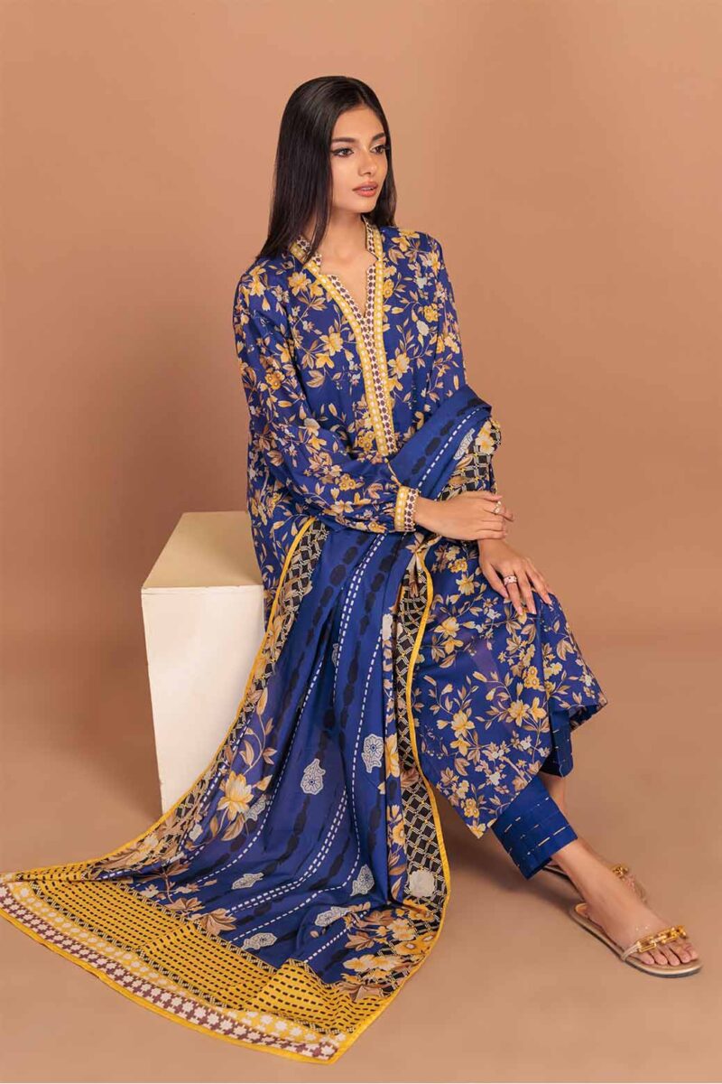 Bonanza Satrangi Moonlit Ocean 3 Pc 1s24p3p412 Summer Collection 24