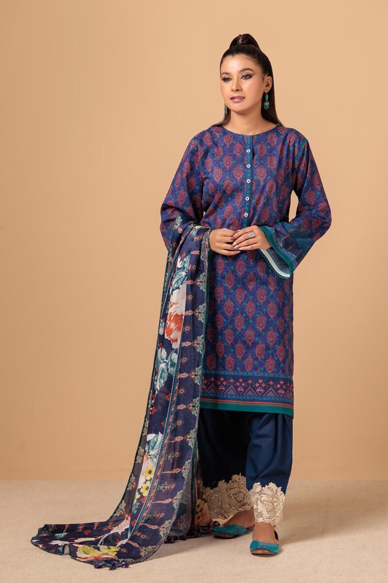 Bonanza Satrangi Vivid Floral 3 Pc Rst233p105 Summer Collection 24