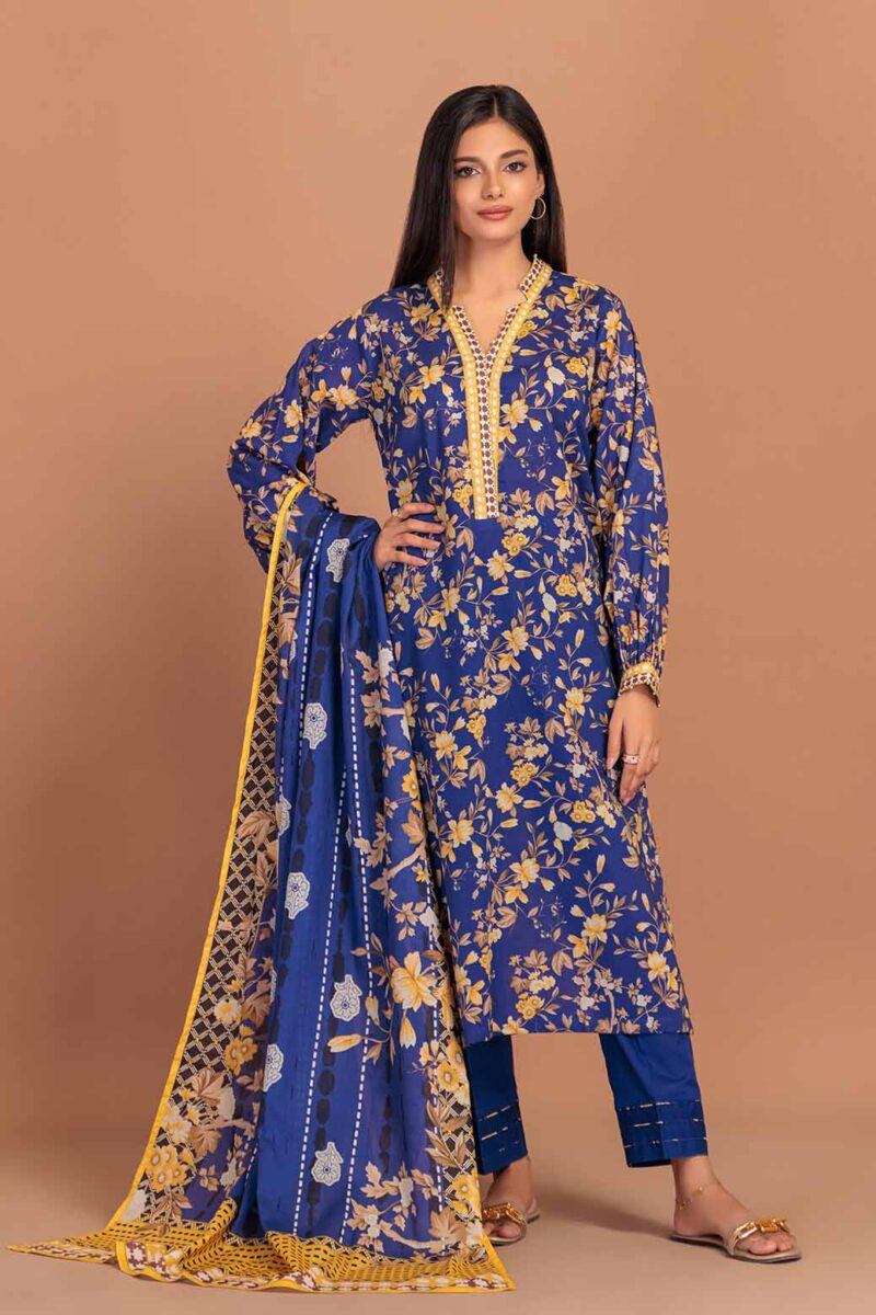 Bonanza Satrangi Moonlit Ocean 3 Pc 1s24p3p412 Summer Collection 24