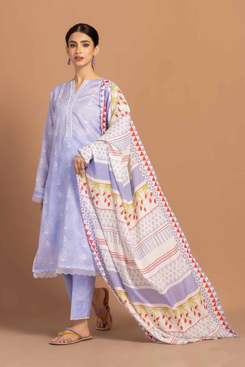 Bonanza Satrangi Deep Harbor 3 Pc 6s24u3p285 Summer Collection 24