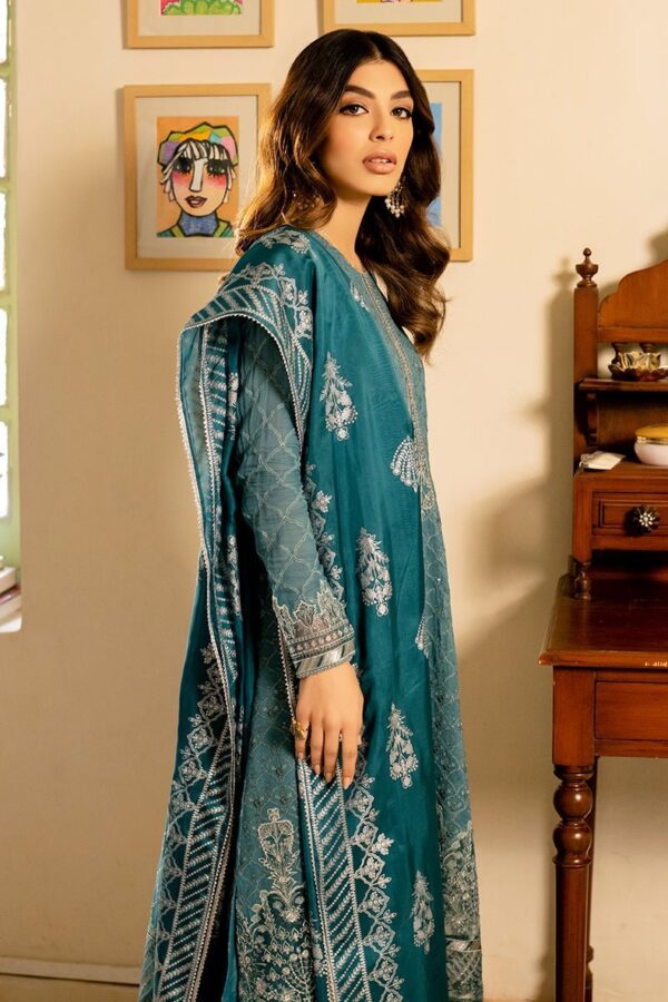 Cross Stitch Stellar Opaline 4Pc Chiffon Embroidered Suit