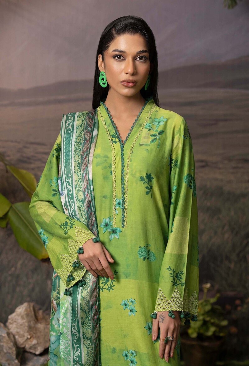 product Adan Libas Digital Printed & Embroidered Lawn 5747 3 Piece Suit Cultural Outfit 2024