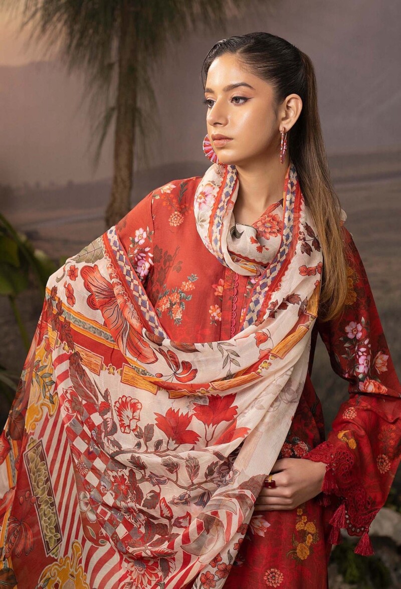 product Adan Libas Digital Printed & Embroidered Lawn 5746 3 Piece Suit Cultural Outfit 2024