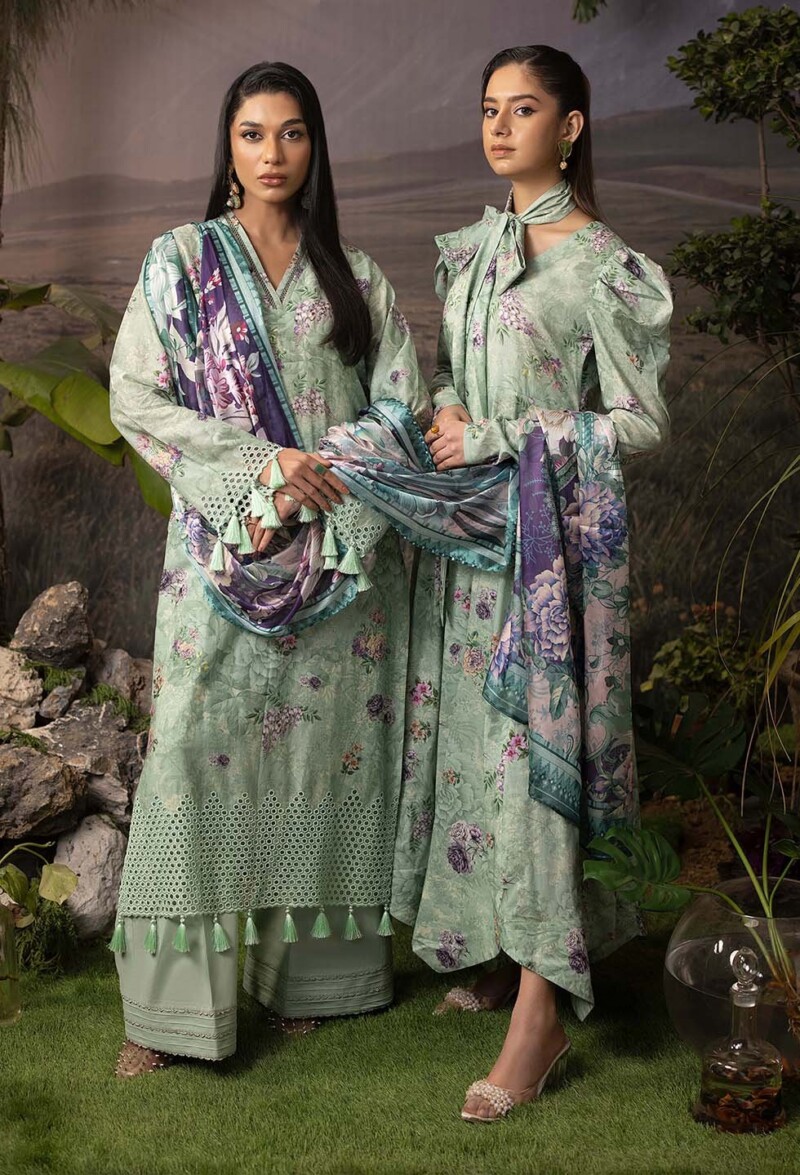 product Adan Libas Digital Printed & Embroidered Lawn 5745 3 Piece Suit Cultural Outfit 2024