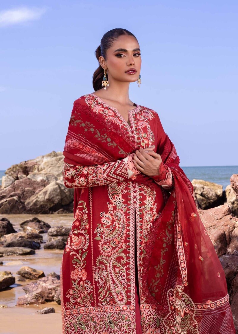 product Akbas Aslam Embroidered Lawn Petuna 3 Piece Suit Cultural Outfit 2024