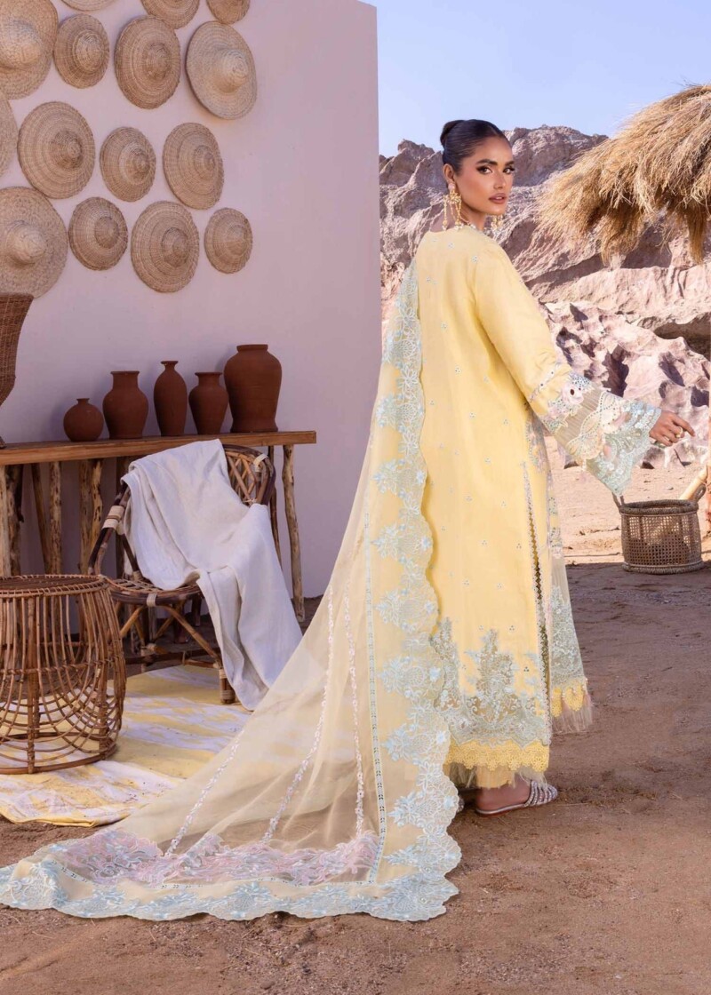 product Akbas Aslam Embroidered Lawn Dahlia 3 Piece Suit Cultural Outfit 2024