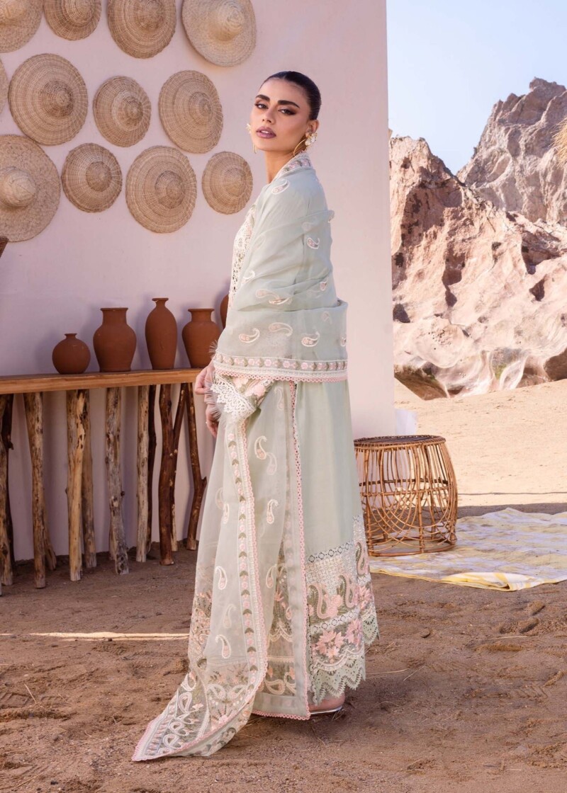 product Akbas Aslam Embroidered Lawn Alberta 3 Piece Suit Cultural Outfit 2024