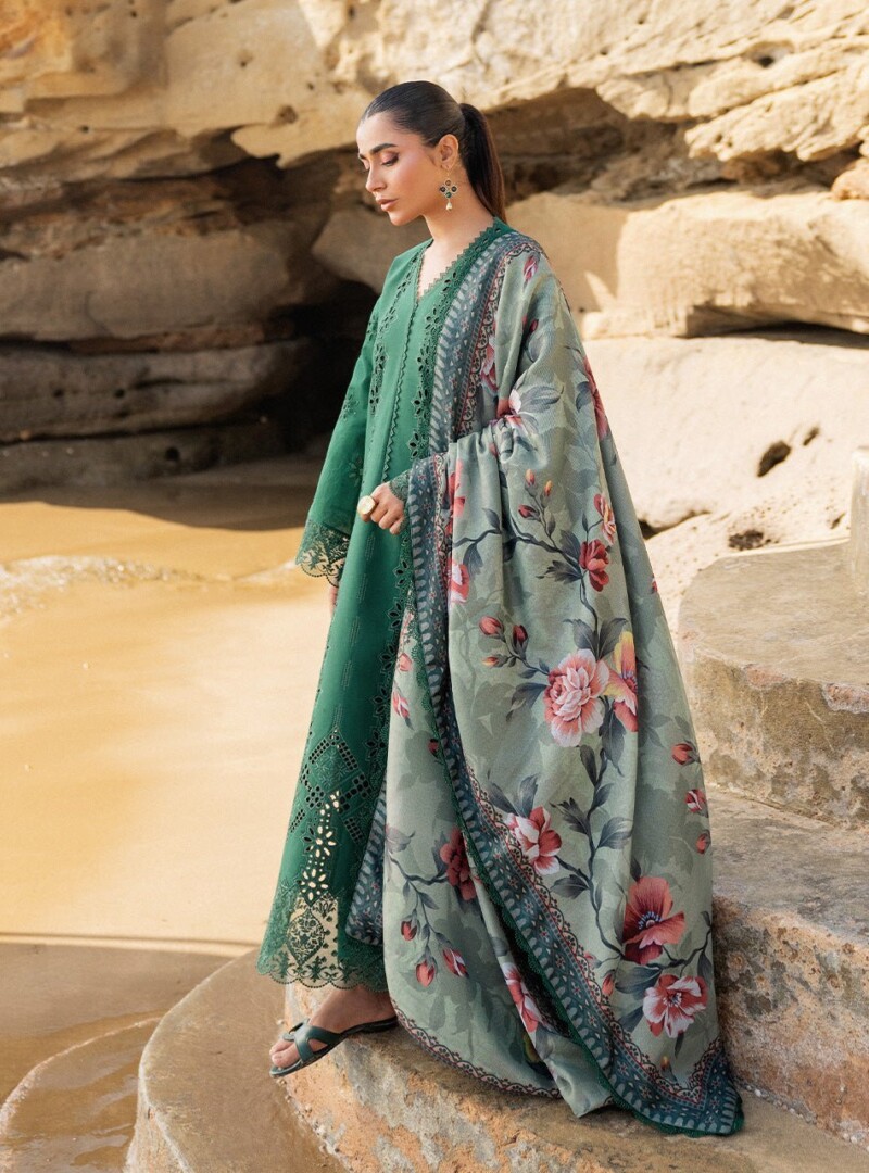 product Zainab Chotani Embroidered Chikankari Lawn Aysel 3 Piece Suit Cultural Outfit 2024