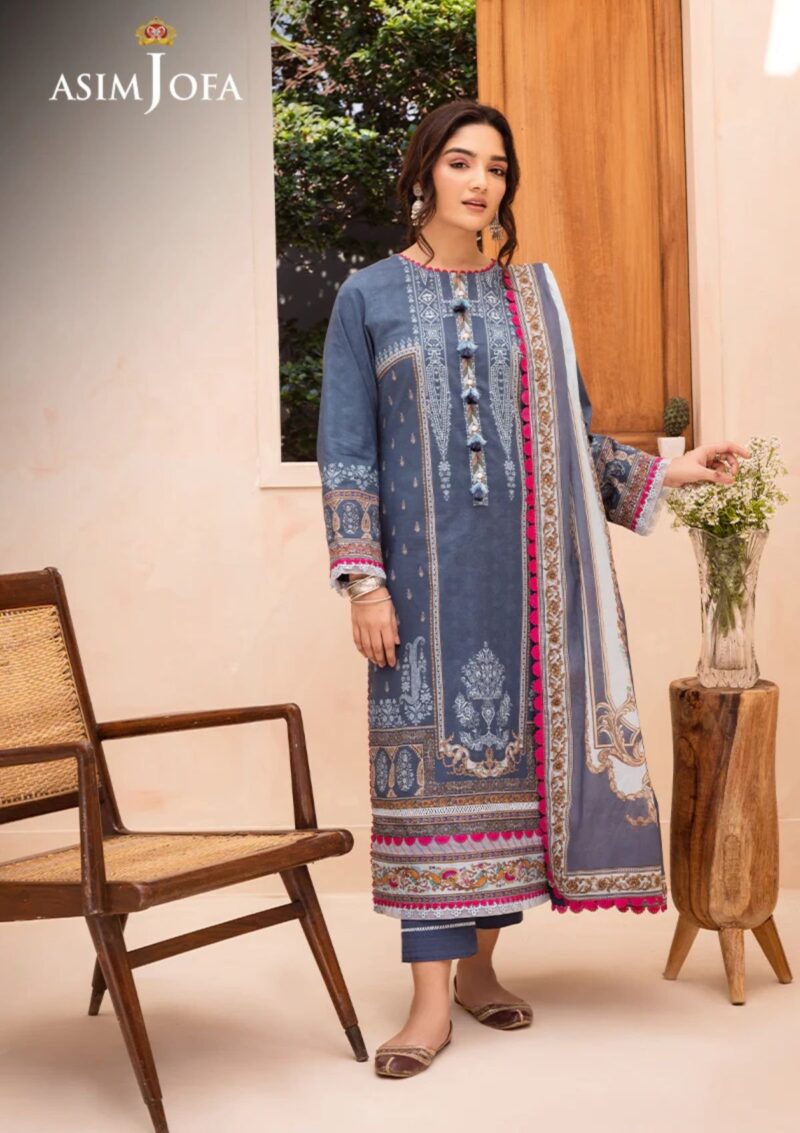 Asim Jofa Ajp24 14 Prints Premium Lawn Collection