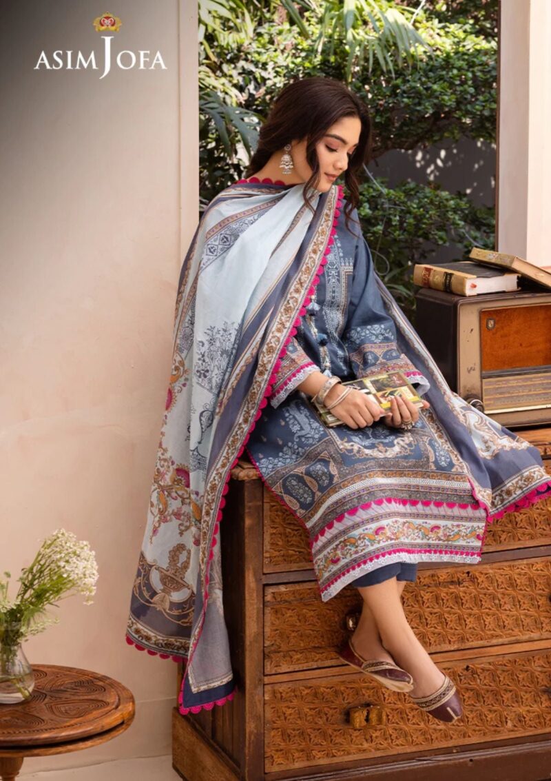 Asim Jofa Ajp24 14 Prints Premium Lawn Collection