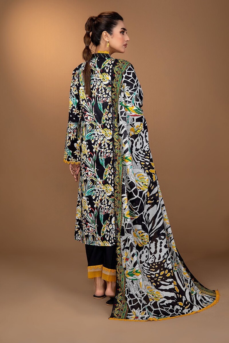 product Safwa Fine Ics-26 Printed Doria Lawn 3pc Suit Collection 2024