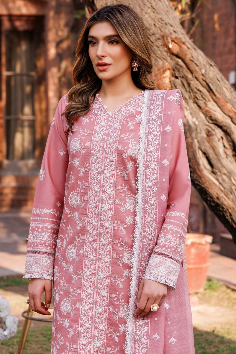 Farasha Pearl Mist Embroidered Lawn Ss 24