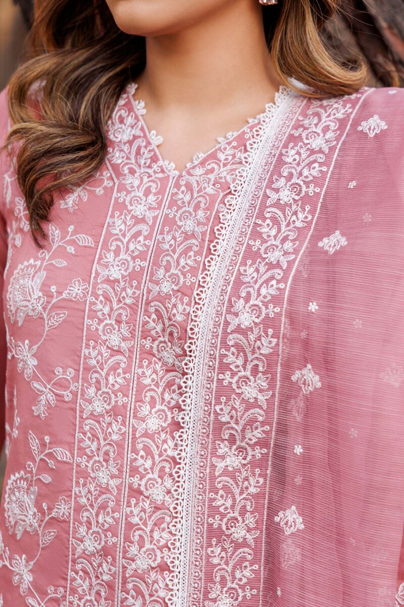 Farasha Pearl Mist Embroidered Lawn Ss 24