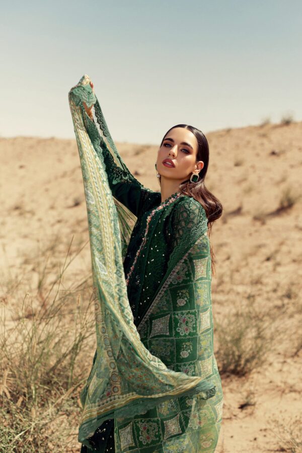 Noor By Sadia Asad D8 Handwork Laserkari Lawn'24