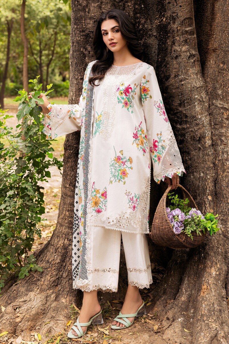 product Charizma 3 Pc Unstitched Embroidered Lawn Crn4 06 Range Vol 1 2024