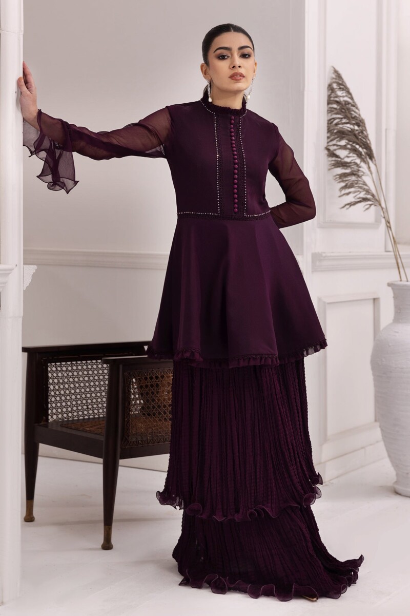 product Alizeh Purple Frock 2 Piece Rtw1001 Ready To Wear