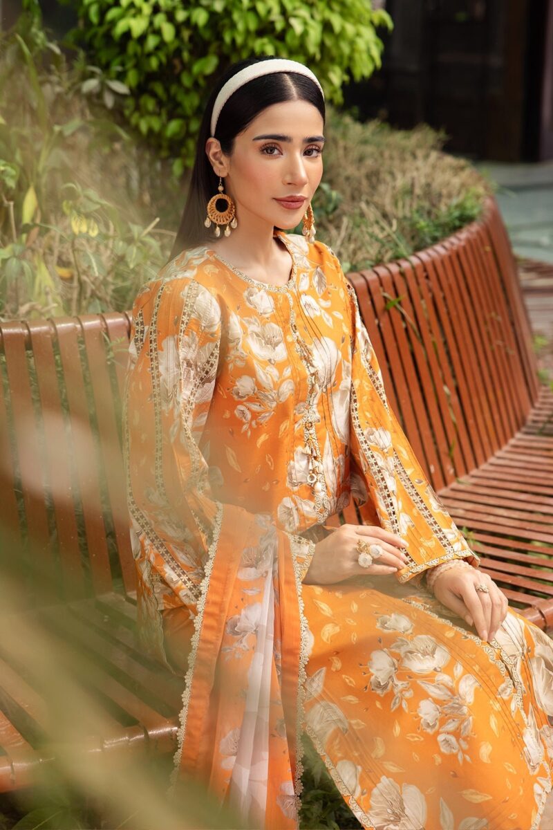 Alizeh Af-Pl-6025-Sunflower Sheen Printed Lawn Collection 2024