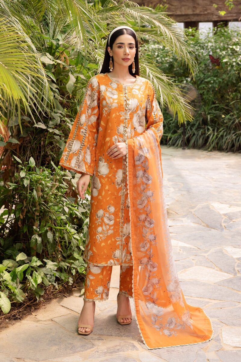 Alizeh Af-Pl-6025-Sunflower Sheen Printed Lawn Collection 2024