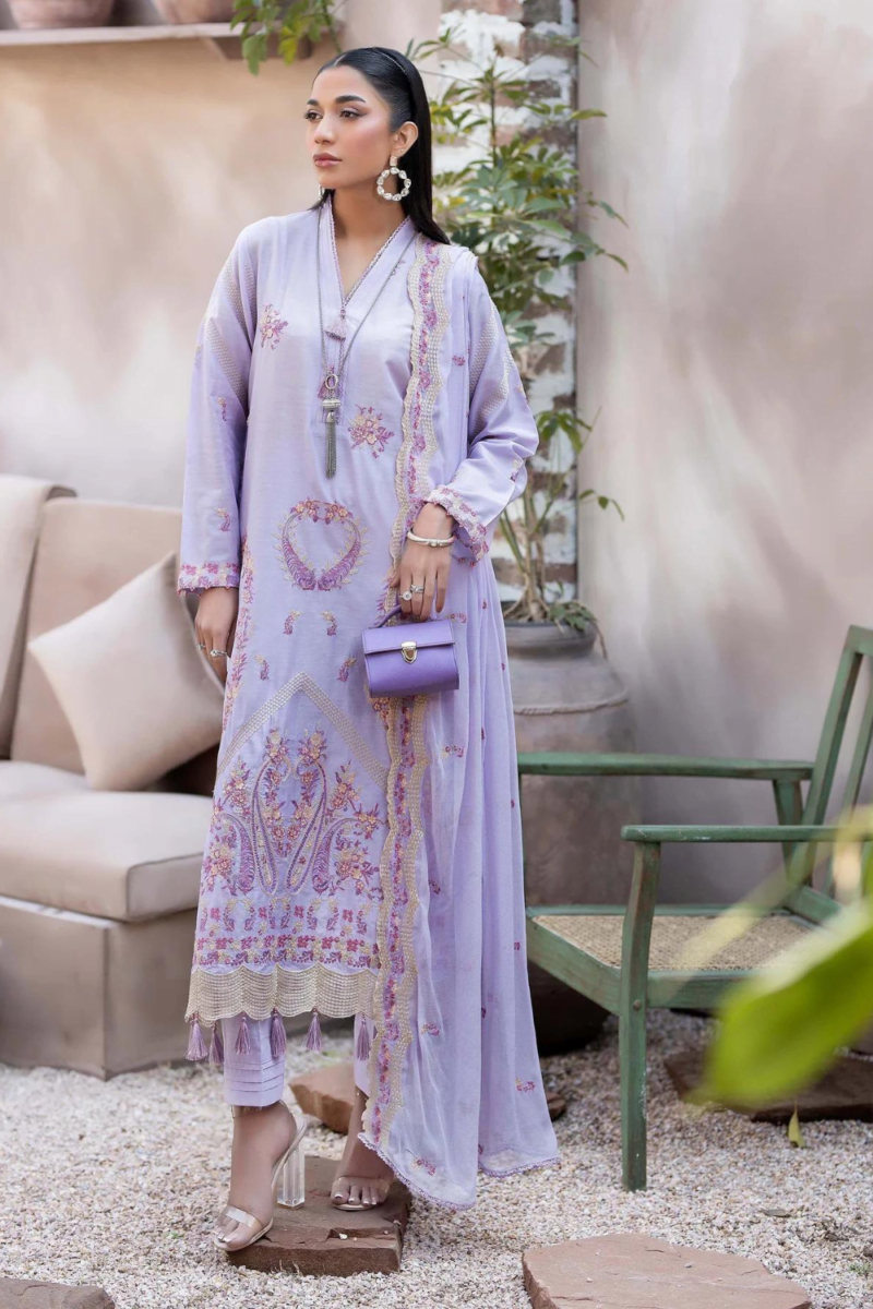 product Adan Libas Embroidered Lawn 5841 3 Piece Suit Cultural Outfit 2024