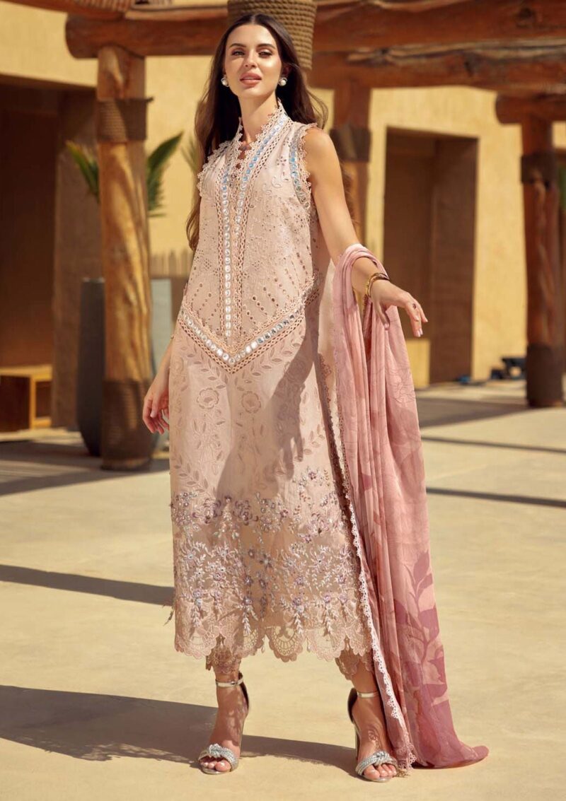 Noor By Saadia Asad Sl24 10 Eid Handwork Laserkari Lawn Collection 2024