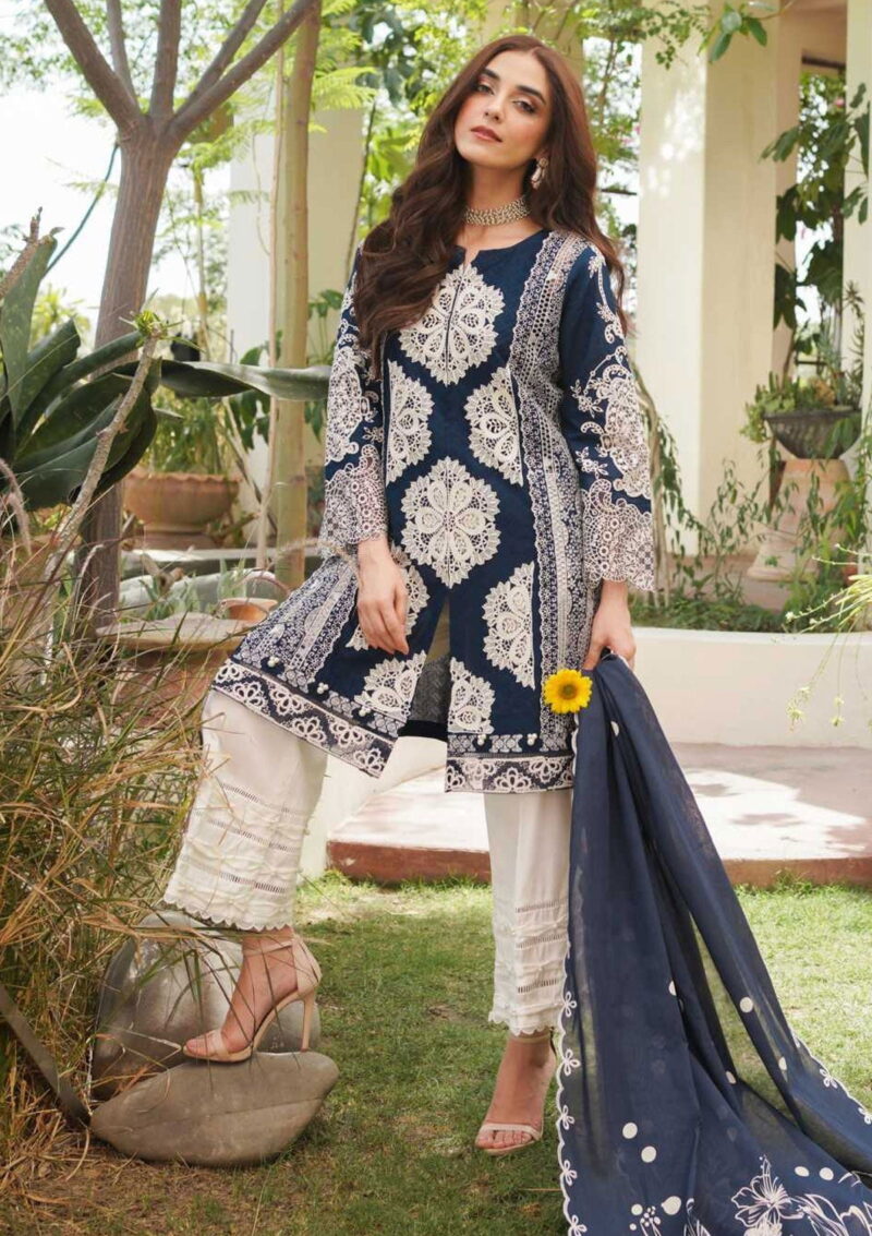 Mm Manara Ml 01 Sapphire Luxury Lawn Collection 2024