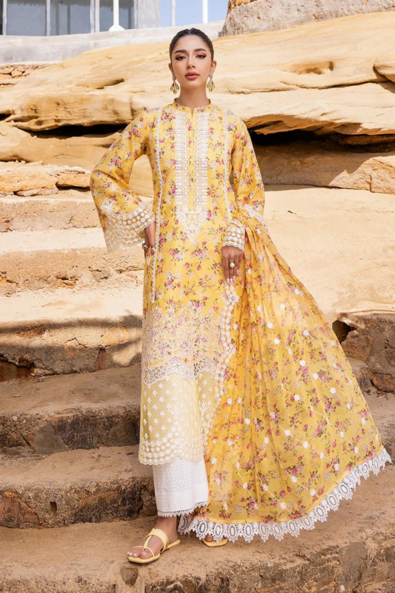 product Zainab Chotani Embroidered Chikankari Lawn Esme 3 Piece Suit Cultural Outfit 2024