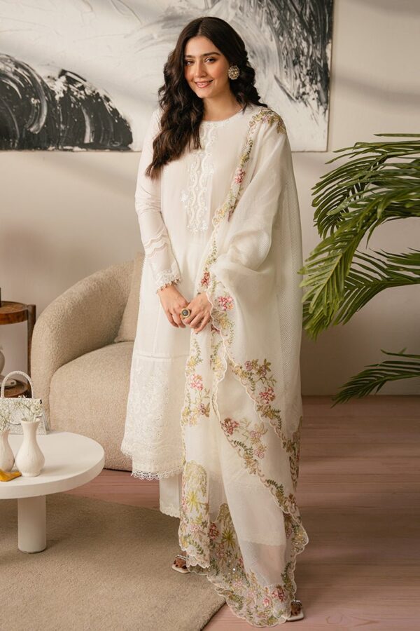 Cross Stitch Sylvan Flare-3 Piece Embroidered Lawn Suit