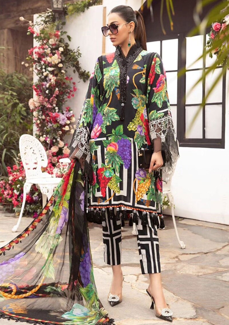 product Maria B M Prints Mm24-8 B Lawn Collection 24