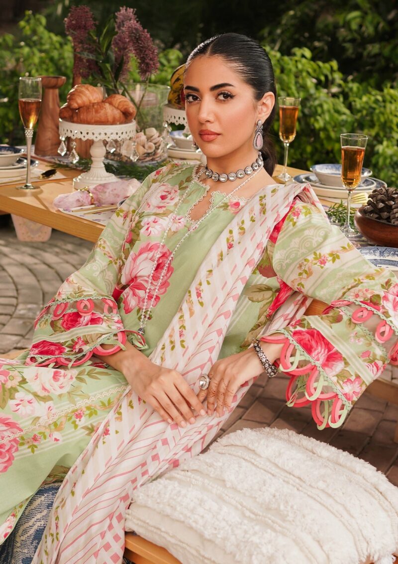 Elaf Premium Printed EEP 05A Mint To Be Lawn Collection 24