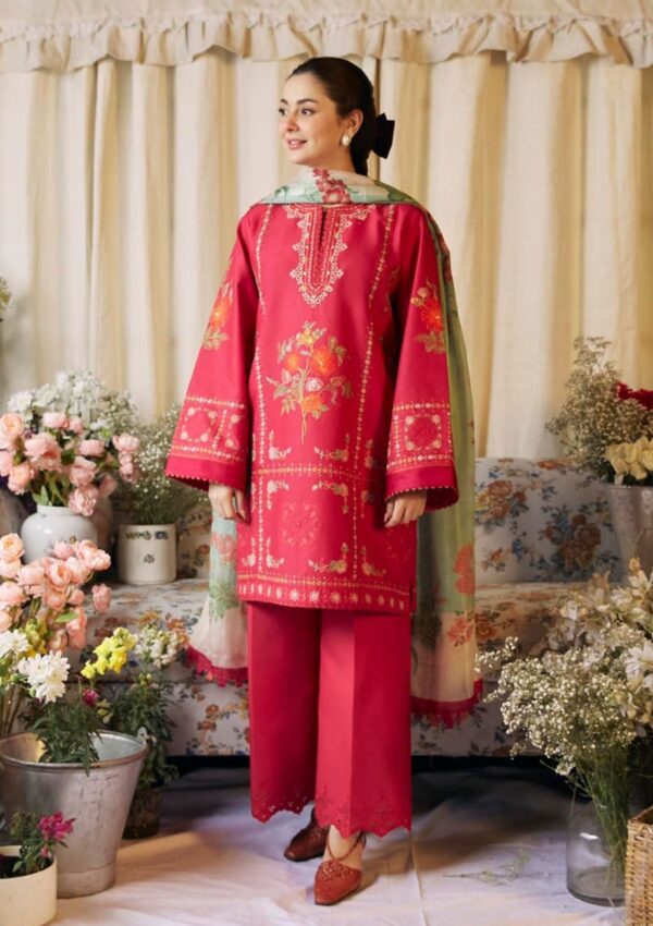 Zara Shahjahan Coco Volume Ii Czv2 1A Dahlia Lawn Collection 24