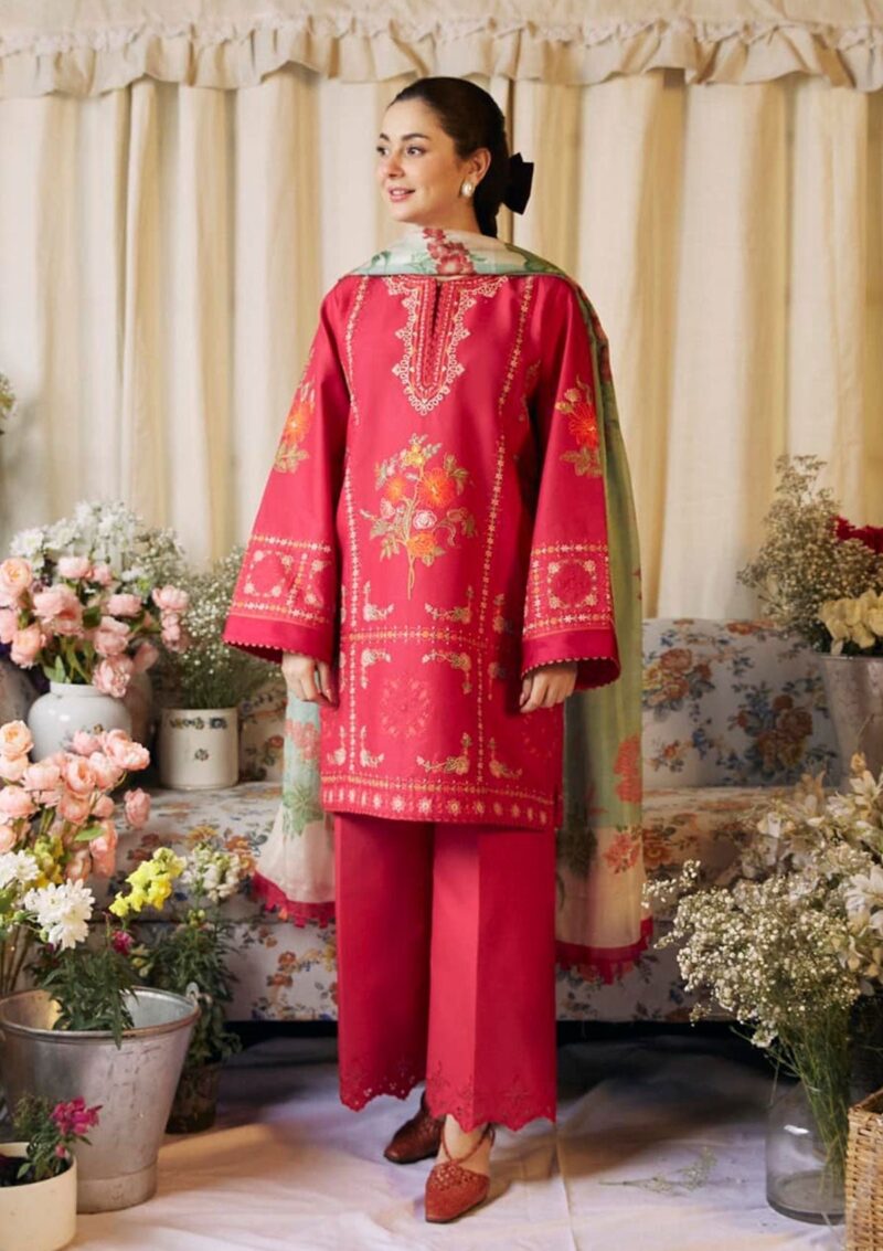 Zara Shahjahan Coco Volume II CZV2 1A DAHLIA Lawn Collection 24