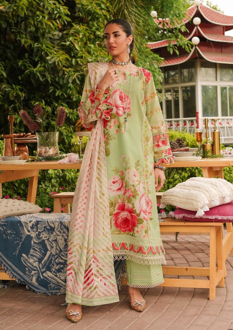 Elaf Premium Printed EEP 05A Mint To Be Lawn Collection 24