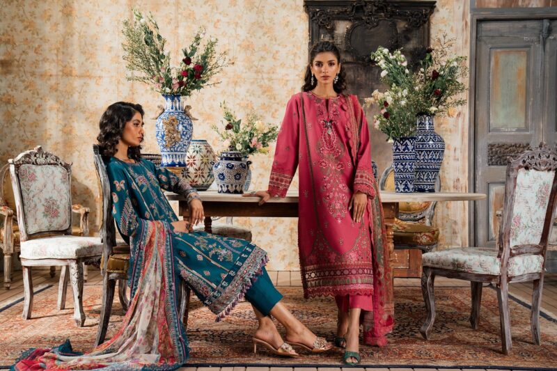 Ethnic Embroidered Suit E0438 203 406 Rozana Unstitched Collection 24 Vol Iii