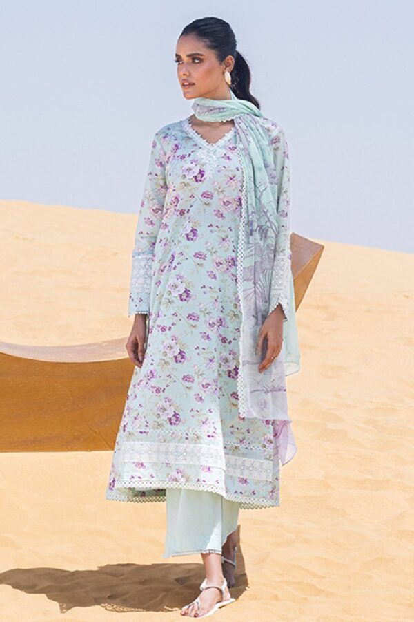 Cross Stitch Grey Mist 3 Piece Printed Lawn Suit