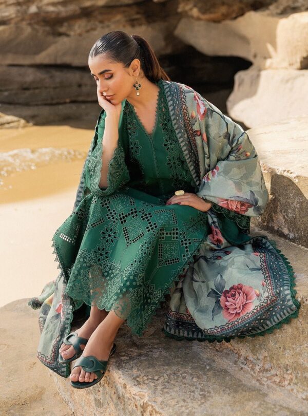 Zainab Chottani D-01A Aysel Embroidered Chikankari Lawn 3Pc Suit Collection 2024