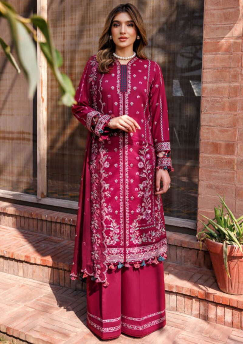 Farasha Kaavish Fk24 02 Shadow Berry Lawn Collection