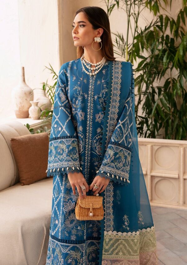 Afrozeh D 06 Amelia Cascade Lawn Collection