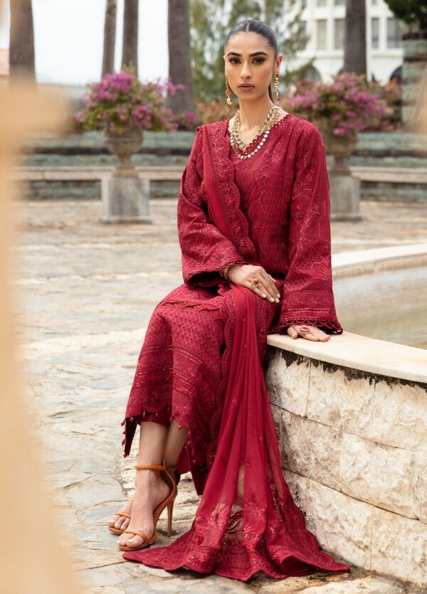 Gulaal Embroidered Lawn Amelie 3 Piece Suit Cultural Outfit 2024