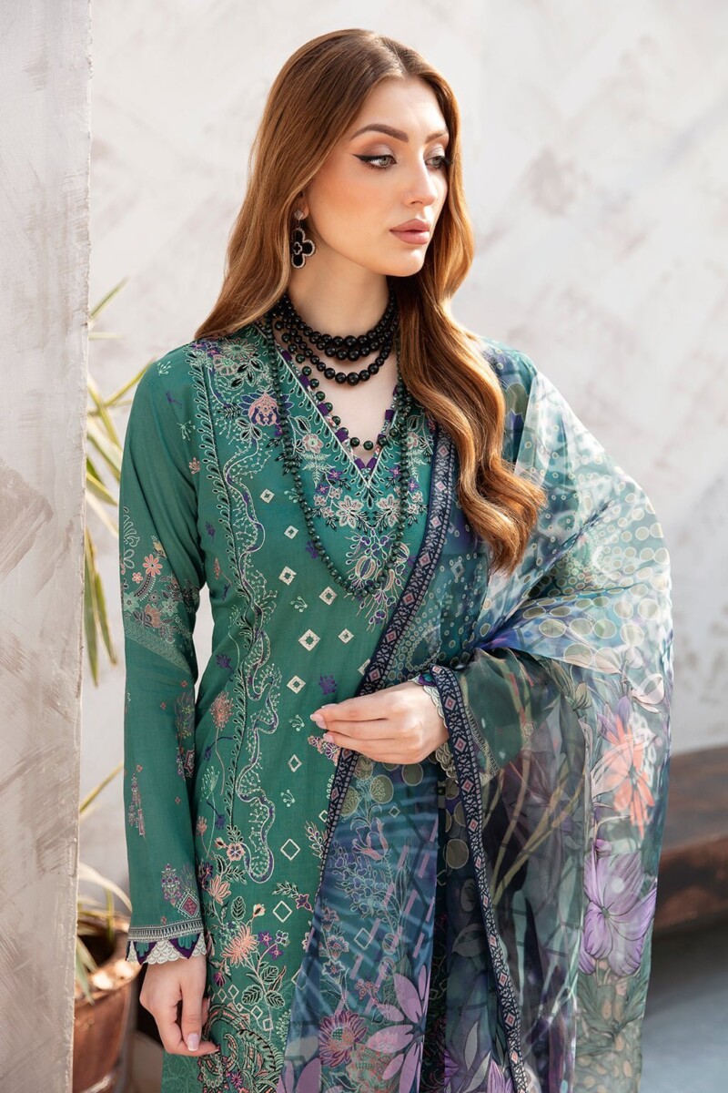 product Ramsha Embroidered Lawn L-901 3 Piece Suit Cultural Outfit 2024