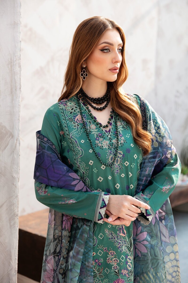 product Ramsha Embroidered Lawn L-901 3 Piece Suit Cultural Outfit 2024