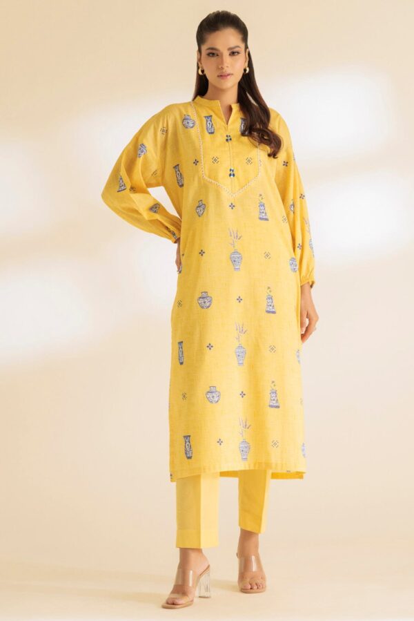 Bonanza Satrangi Yellow Lawn 2 Piece 1S24B2P213 Co Ord Sets